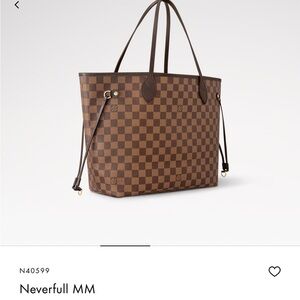 Louis Vuitton Neverfull MM Brown Damier Ebene Tote